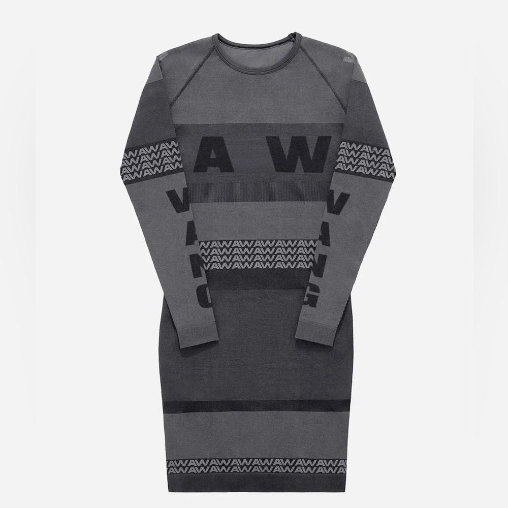 Alexander Wang X H&M collab Charcoal and Light Gray spandex Dress size small
